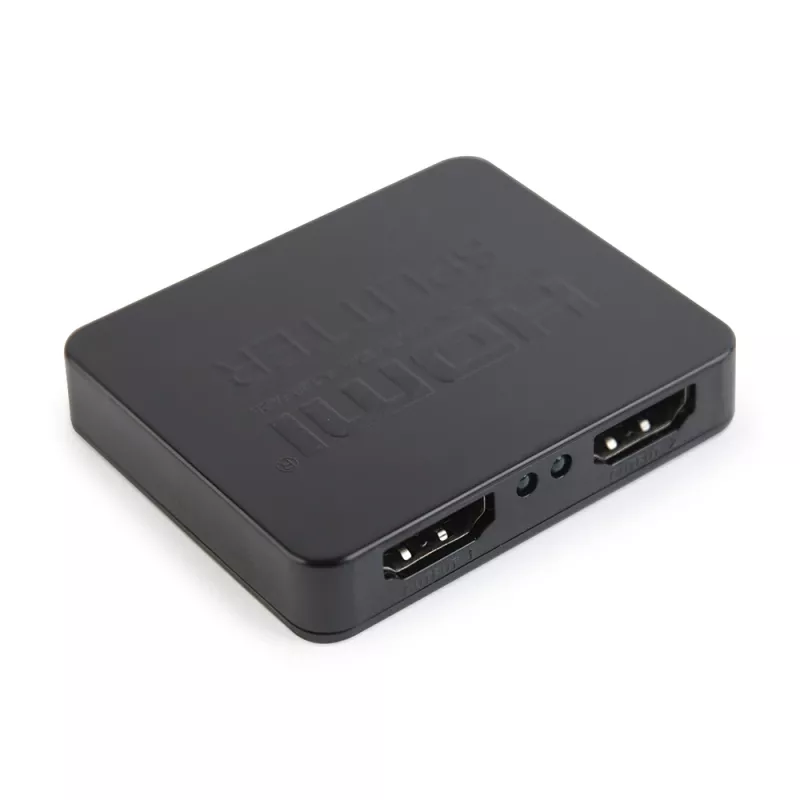 HDMI vaizdo skirstytuvas GEMBIRD DSP-2PH4-03 — 2x HDMI išėjimai, iki 3840×2160, 225 MHz dažnių juosta, HDCP, 5 V DC, juodas