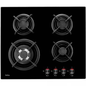 Amica PG6411SR įmontuojama dujinė kaitlentė, 4 zonos, mechaninis valdymas