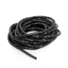 GEMBIRD 12mm spiralinis kabelių vyniotuvas, 10m – juodas