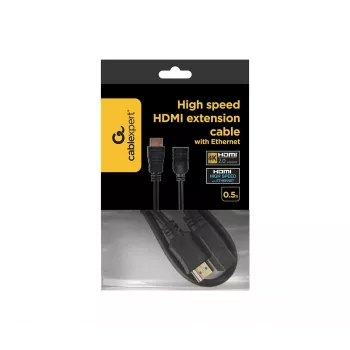 GEMBIRD CC-HDMI4X-0.5M HDMI ilginimo laidas su Ethernet, 50 cm