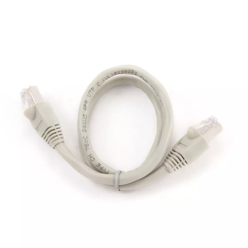 Tinklo laidas Gembird Cat6 U/UTP PP6U-0.5M, 0,5 m, RJ-45 vyriškas į RJ-45 vyrišką, baltas, AWG24