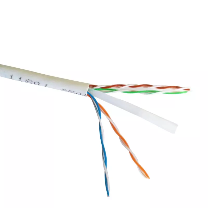 Tinklo laidas Gembird Cat6 U/UTP PP6U-0.5M, 0,5 m, RJ-45 vyriškas į RJ-45 vyrišką, baltas, AWG24