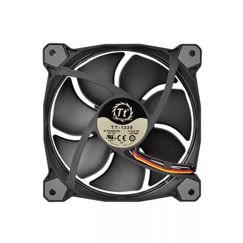 THERMALTAKE Riing 12 LED RGB 256 spalvų aukšto statinio slėgio radiatoriaus ventiliatorius (3 vnt. rinkinys)