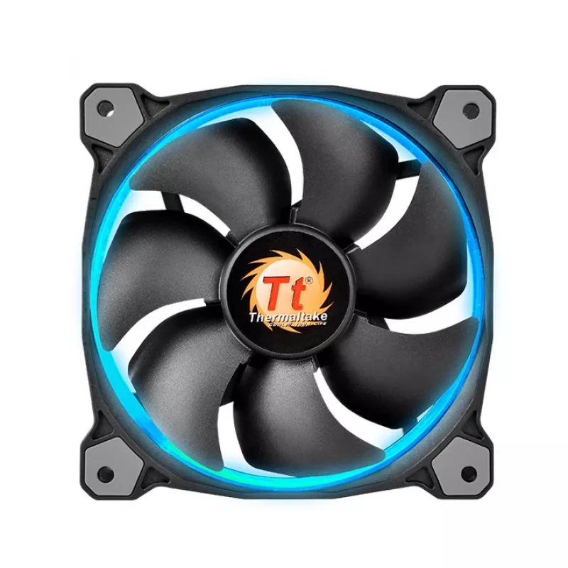 THERMALTAKE Riing 12 LED RGB 256 spalvų aukšto statinio slėgio radiatoriaus ventiliatorius (3 vnt. rinkinys)