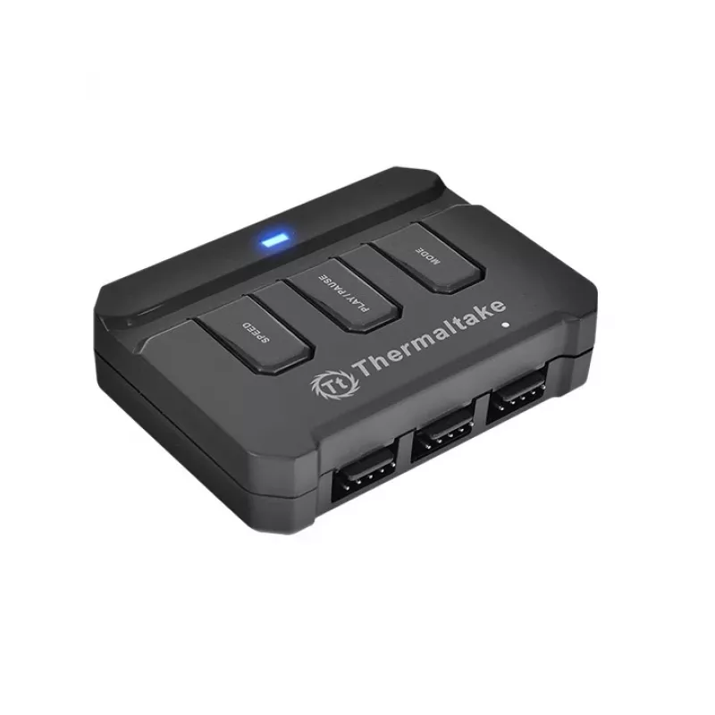 THERMALTAKE Riing 12 LED RGB 256 spalvų aukšto statinio slėgio radiatoriaus ventiliatorius (3 vnt. rinkinys)