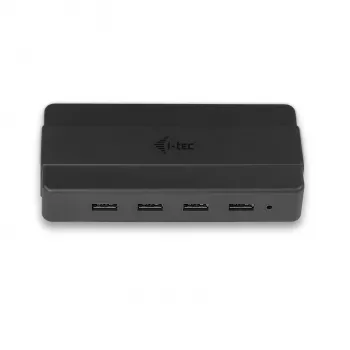 i-tec USB 3.0 įkrovimo šakotuvas 4 prievadai su maitinimo adapteriu USB 3.2 Gen 1 Type-B