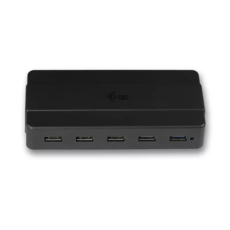 i-tec USB 3.0 įkrovimo šakotuvas 7 prievadai su maitinimo adapteriu USB 3.2 Gen 1 Type-B