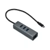 i-tec Metal USB-C HUB 3 prievadų + Gigabit Ethernet adapteris