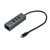 i-tec Metal USB-C HUB 3 prievadų + Gigabit Ethernet adapteris