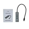 i-tec Metal USB-C HUB 3 prievadų + Gigabit Ethernet adapteris