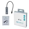 i-tec Metal USB-C HUB 3 prievadų + Gigabit Ethernet adapteris