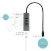 i-tec Metal USB-C HUB 3 prievadų + Gigabit Ethernet adapteris