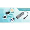 i-tec Metal USB-C HUB 3 prievadų + Gigabit Ethernet adapteris