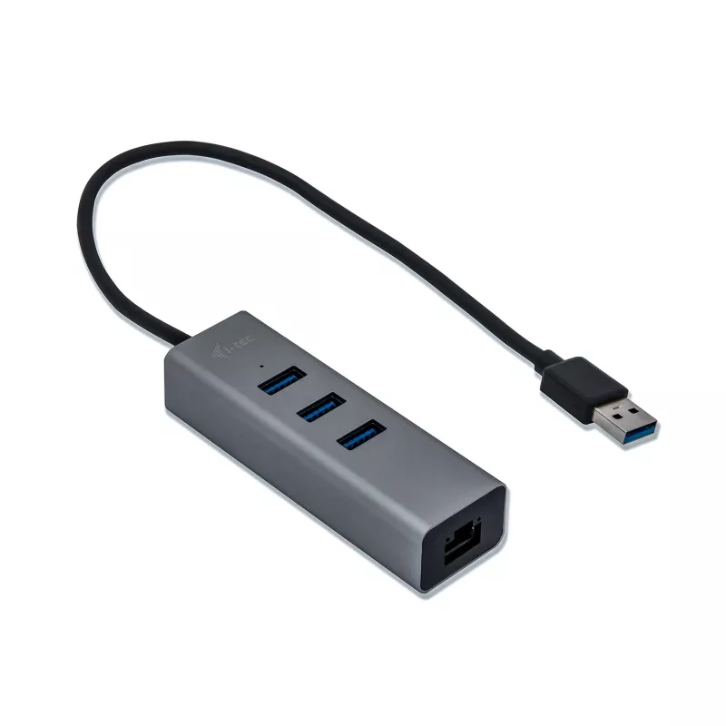 i-tec Metal USB 3.0 HUB 3 prievadai + Gigabit Ethernet adapteris
