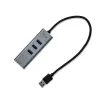i-tec Metal USB 3.0 HUB 3 prievadai + Gigabit Ethernet adapteris