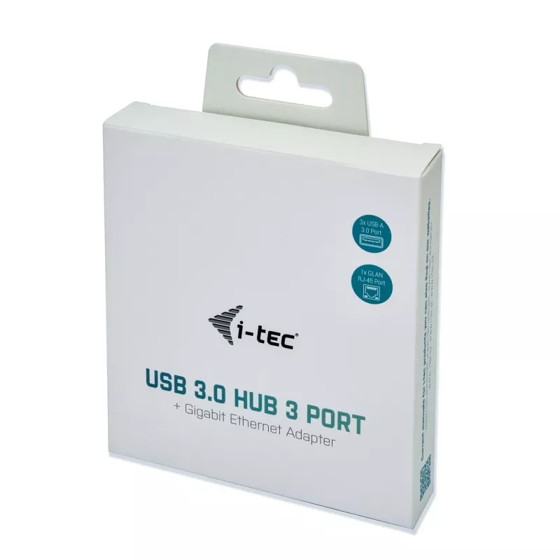 i-tec Metal USB 3.0 HUB 3 prievadai + Gigabit Ethernet adapteris