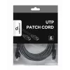 Gembird PP6U-5M/BK – 5 m CAT6 UTP Ethernet pataisos laidas, juodas