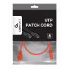 Gembird PP6U-0.5M/R jungiamasis laidas - CAT6 - UTP - 50 cm - raudonas