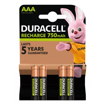 Duracell AAA (4 vnt.) Įkraunamos baterijos Nikelio-Metalo Hidrido (NiMH)