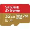 WESTERN DIGITAL SanDisk micro SDXC Extreme 32GB (A1/ V30/ U3/ UHS-I/ Cl.10/ R100/ W60) su adapteriu veiksmo kameroms