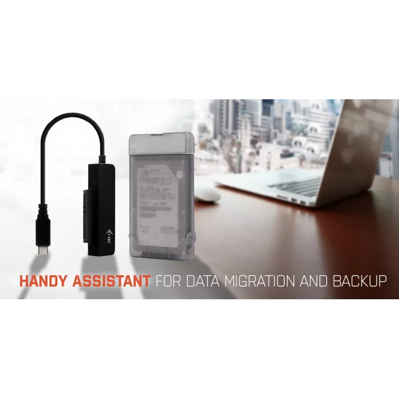 i-tec MySafe USB-C 3.1 Gen. 2 easy, išorinis korpusas 2,5 inch SATA diskams, juodas