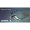 i-tec MySafe USB-C 3.1 Gen. 2 easy, išorinis korpusas 2,5 inch SATA diskams, juodas