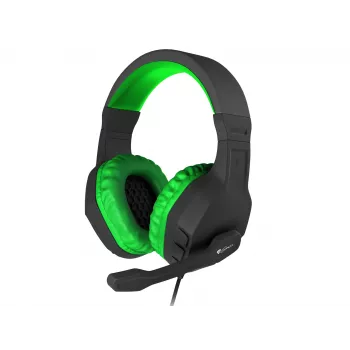 GENESIS Argon 200 Ausinės Laidinės Antgalvinės Žaidimams Juoda, Žalia