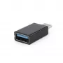 USB adapteris Gembird A-USB3-CMAF-01 — USB Type-C į USB (USB 2.0 / 3.2 Gen 1), kompaktiškas juodas