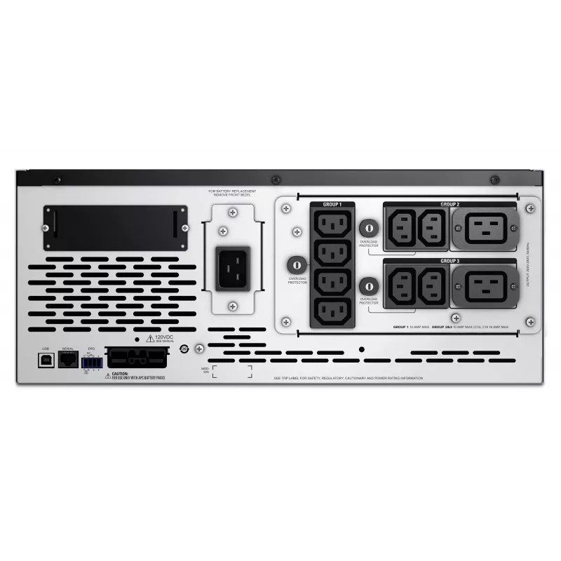 APC Smart-UPS X SMX2200HVNC – 2200VA, 8x C13 + 2x C19 lizdai, USB, praplečiamas veikimo laikas, trumpas gylis, NMC