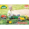 Lena Truckies 01625 žaislinis traktorius su priekaba