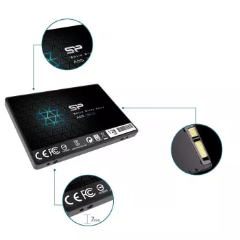 SILICON POWER SSD A55 128GB 2,5 colio SATA III SLC talpykla