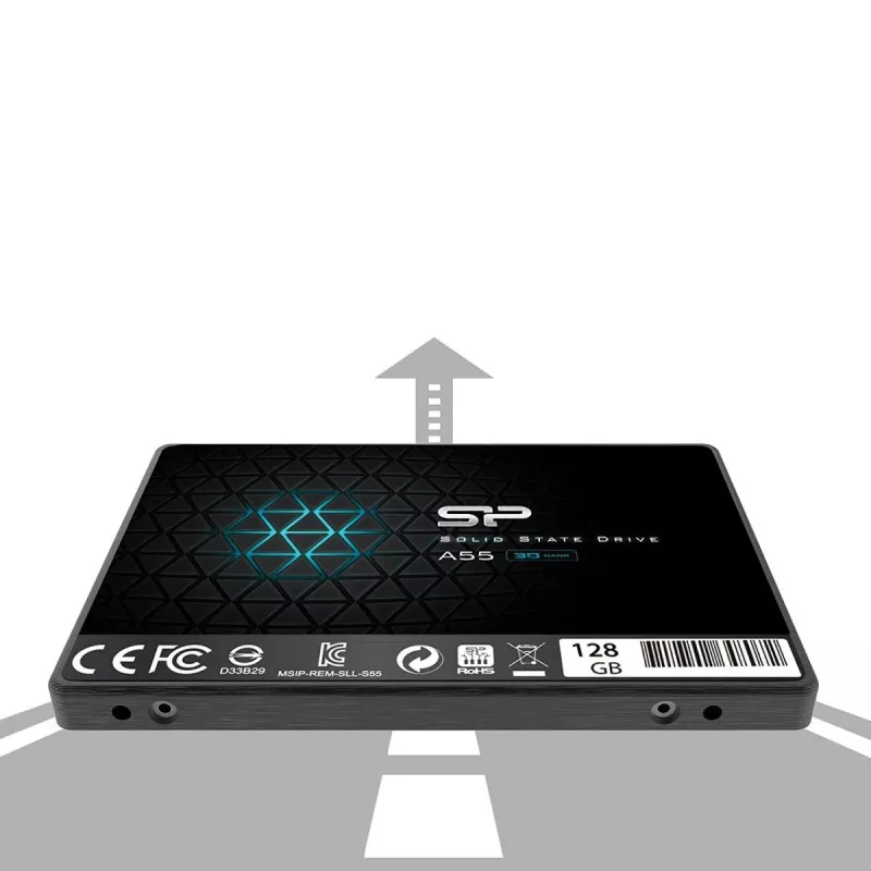 SILICON POWER SSD A55 128GB 2,5 colio SATA III SLC talpykla