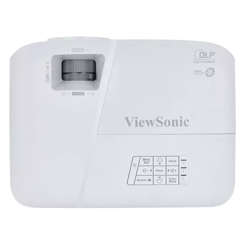 Projektorius ViewSonic PA503S – 3600 ANSI liumenų, DLP, SVGA (800x600), pilka/balta