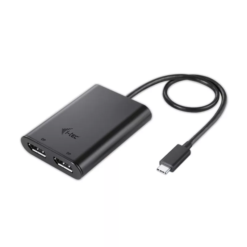 i-tec USB-C 3.1 Dual 4K DP vaizdo adapteris, 3.2 Gen 1 (3.1 Gen 1), USB Type-C, DisplayPort išvestis, 3840 x 2160 pikselių