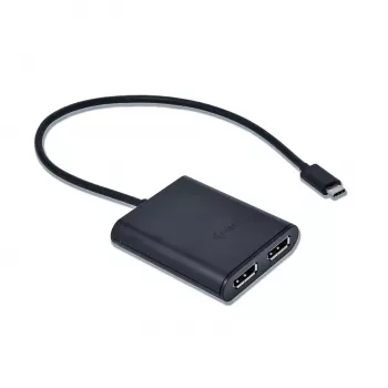 i-tec USB-C 3.1 Dual 4K DP vaizdo adapteris, 3.2 Gen 1 (3.1 Gen 1), USB Type-C, DisplayPort išvestis, 3840 x 2160 pikselių