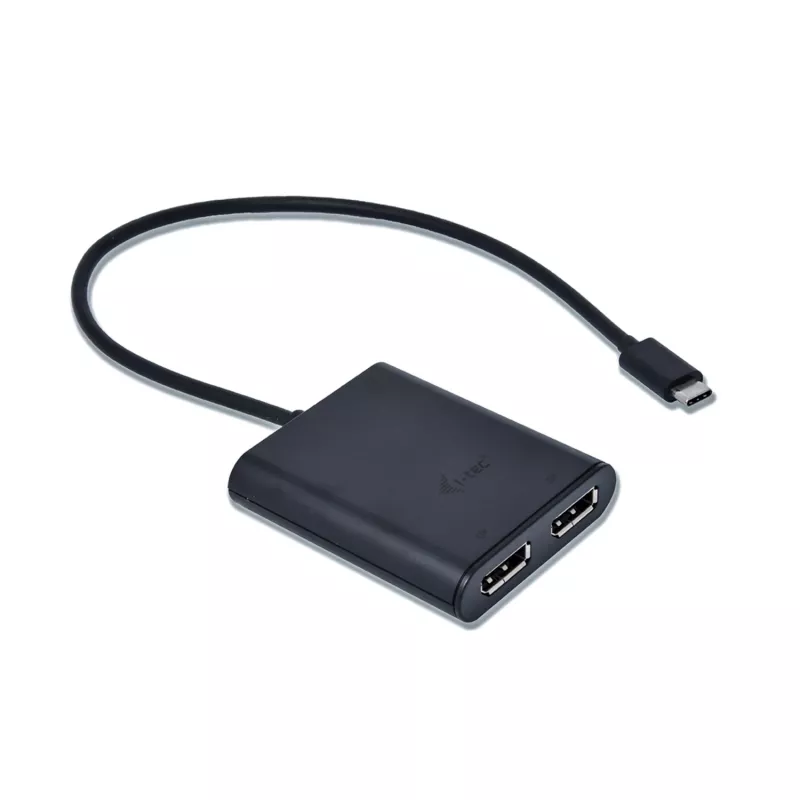 i-tec USB-C 3.1 Dual 4K DP vaizdo adapteris, 3.2 Gen 1 (3.1 Gen 1), USB Type-C, DisplayPort išvestis, 3840 x 2160 pikselių
