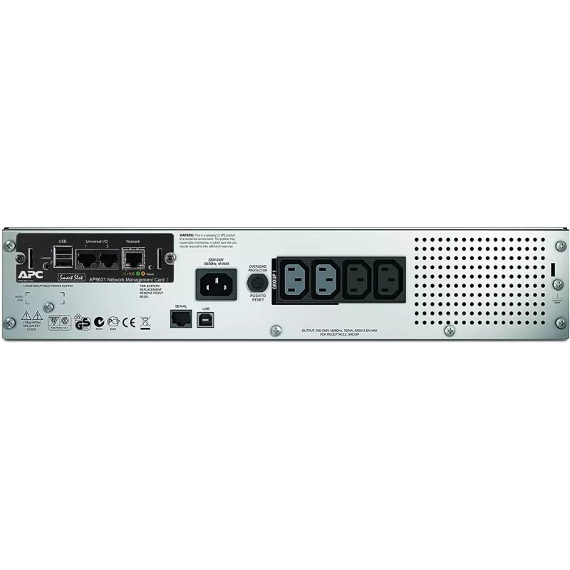 APC Smart-UPS SMT750RMI2UNC – 4x C13, USB, montuojamas į stelažą, NMC, 750VA