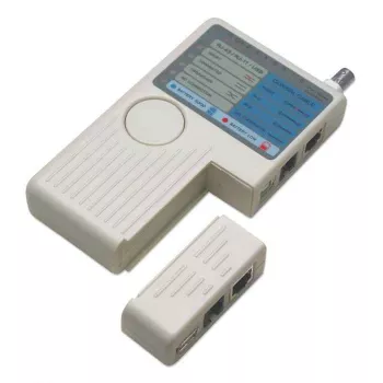 Intellinet 4-in-1 kabelių testeris, RJ-11, RJ-45, USB ir BNC, vieno mygtuko testavimas
