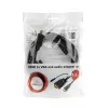 GEMBIRD HDMI į VGA ir garso adapterio laidas, vienas prievadas, 3 m, juodas