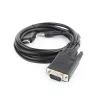 GEMBIRD HDMI į VGA ir garso adapterio laidas, vienas prievadas, 3 m, juodas