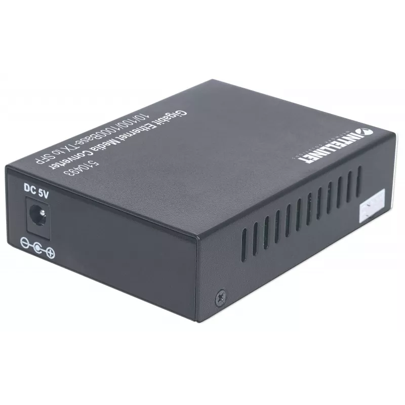 Intellinet Gigabit Ethernet į SFP medijos keitiklis, 10/100/1000Base-Tx į SFP lizdą, be modulio