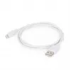 Gembird CC-USB2-AMLM-2M-W laidas Lightning – USB A, 2 m, USB 2.0, baltas