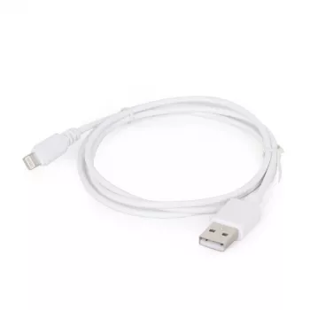 Gembird CC-USB2-AMLM-2M-W laidas Lightning – USB A, 2 m, USB 2.0, baltas