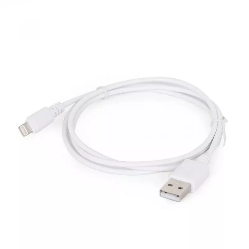 Gembird CC-USB2-AMLM-2M-W laidas Lightning – USB A, 2 m, USB 2.0, baltas