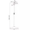 Techly ICA-TR10 laikiklis skelbimų ekranams 68,6 cm (27 col.) sidabrinis