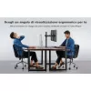 Techly ICA-LCD 482-D dviejų monitorių stovas su spaustuvu 13-27 colių