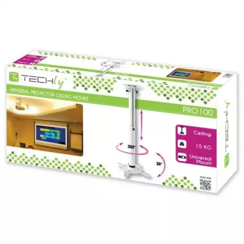 Techly lubinis projektoriaus laikiklis su reguliuojamu aukščiu 500-770 mm baltas ICA-PM 104MW