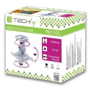 Techly Universalios lubų tvirtinimo detalės projektoriui, baltos ICA-PM 100WH