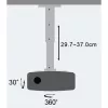 Techly projektoriaus lubų laikiklio prailginimas 30-37 cm sidabrinis ICA-PM 102S