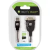 USB į RS232 adapteris Techly IDATA USB-SER-2T, USB-A (vyras) į DB-9 (vyras), 0,45 m, permatomai balta